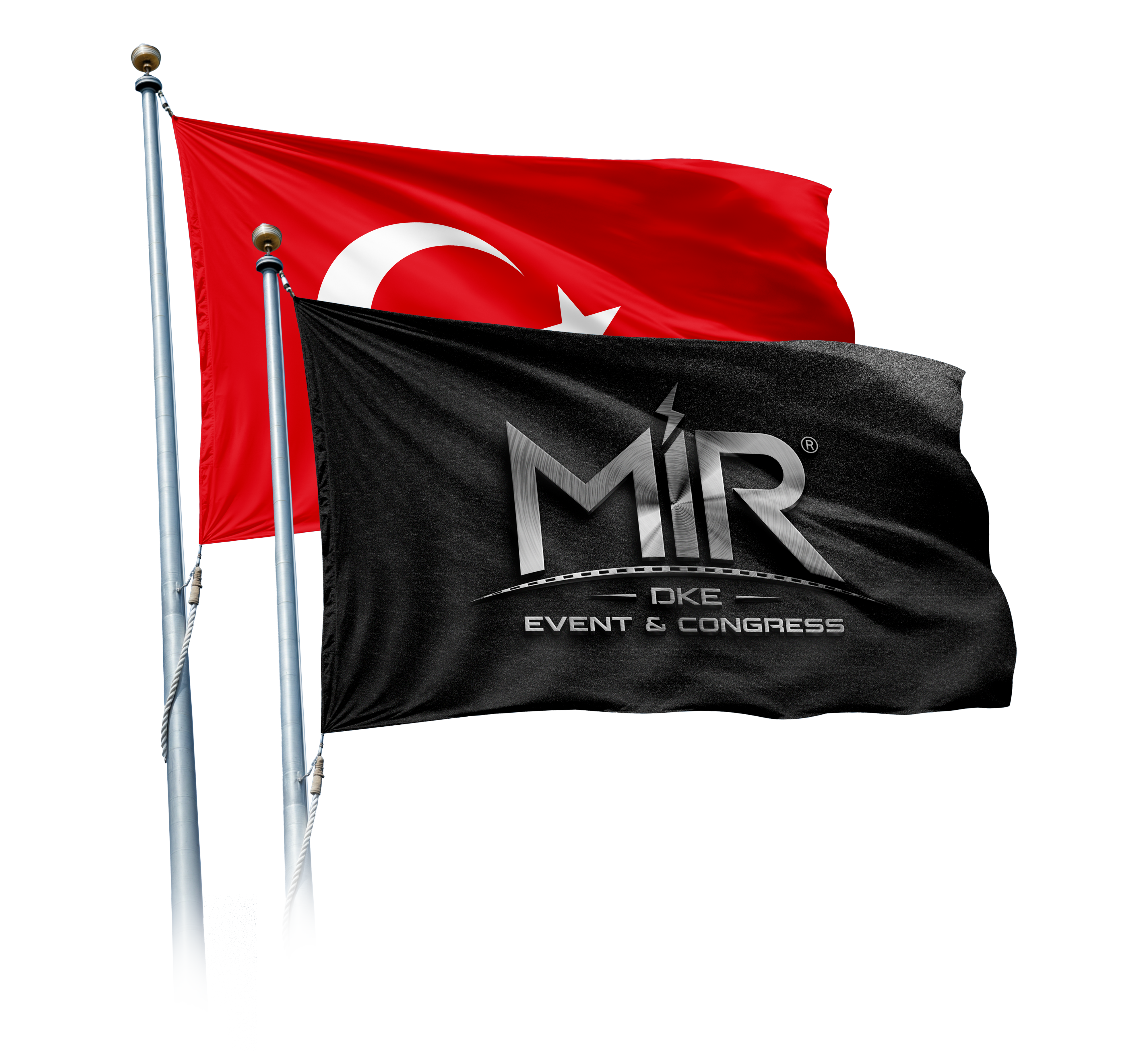 MİR DKE Event & Congress bayrakları